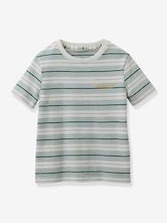-Striped T-Shirt in Organic Cotton for Boys, by CYRILLUS