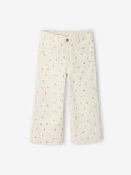 Girls-Trousers-Wide Cropped Trousers for Girls