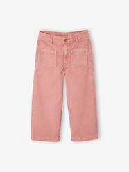 Girls-Wide Cropped Trousers for Girls