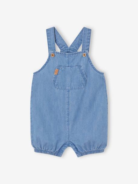 Chambray Dungarees for Newborn Babies stone 