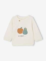 Baby-Jumpers, Cardigans & Sweaters-Fruit Sweatshirt Open on the Front for Newborn