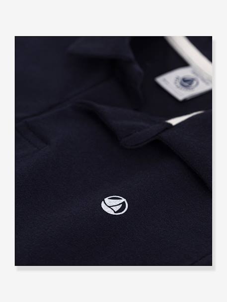 Short Sleeve Polo Shirt for Boys, by PETIT BATEAU navy blue 
