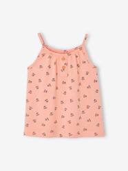 Striped Sleeveless Top with Fine Straps, for Babies