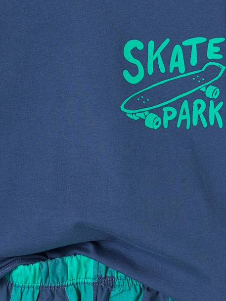 Skateboarding Short Pyjamas for Boys ocean blue 