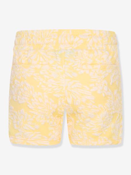 Shorts with Embroidered Flowers by CONVERSE golden yellow 