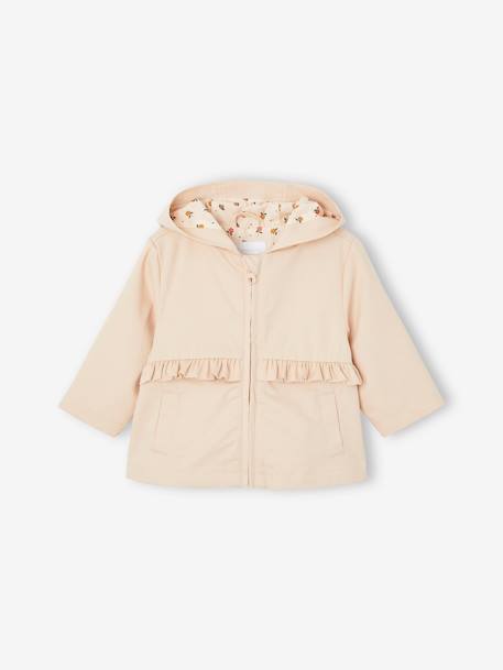 Lined Parka with Hood, for Babies beige 