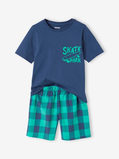 Skateboarding Short Pyjamas for Boys ocean blue 
