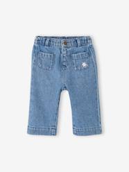 Baby-Trousers & Jeans-Wide Leg Denim Trousers for Babies