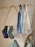 Set of 3 Bandana Bibs in Towelling grey blue+set pink 