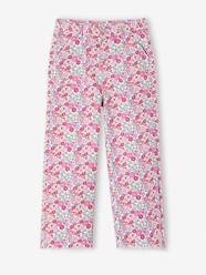 Girls-Wide Floral Trousers for Girls