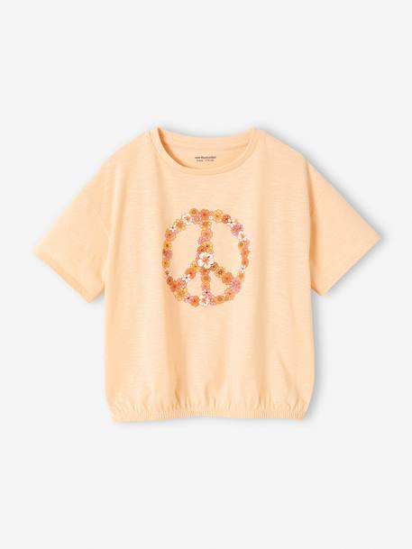 Freedom T-Shirt with Elastic for Girls rosy apricot 