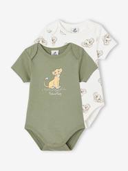 Baby-Bodysuits & Sleepsuits-Pack of 2 Short Sleeve Bodysuits  for Babies, The Lion King by Disney®