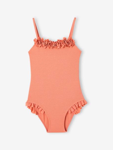 Scintillating, Floral Swimsuit apricot 