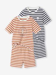 Boys-Nightwear-Pack of 2 Striped Pyjamas for Boys