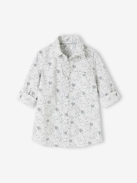 Floral Shirt & Bow Tie, for Boys printed green 