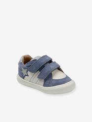Shoes-Boys Footwear-Trainers-Hook-&-Loop Trainers in Leather for Babies