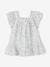 Floral Dress with Butterfly Sleeves for Babies ecru 