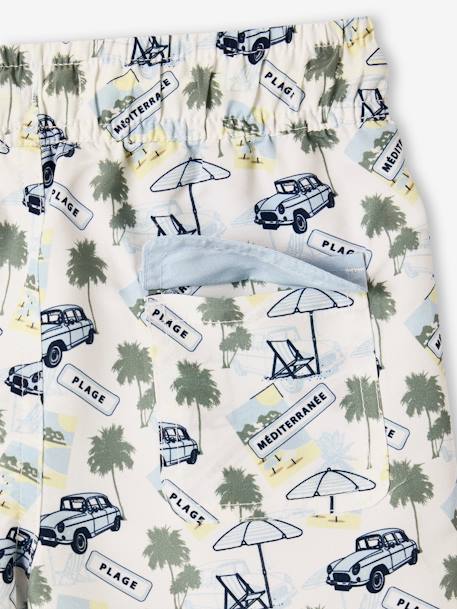 Printed Swim Shorts for Boys printed beige 