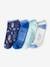 Pack of 4 Pairs of 'Holidays' Trainer Socks for Boys azure 