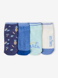 Boys-Pack of 4 Pairs of "Holidays" Trainer Socks for Boys