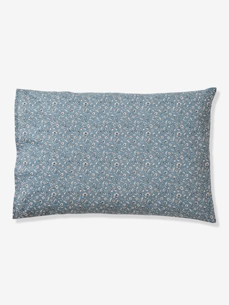Reversible Pillowcase for Babies, India printed blue 