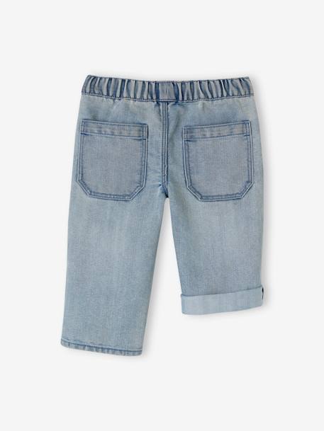 Indestructible Cropped Denim Trousers, Roll-Up into Bermudas for Boys double stone 