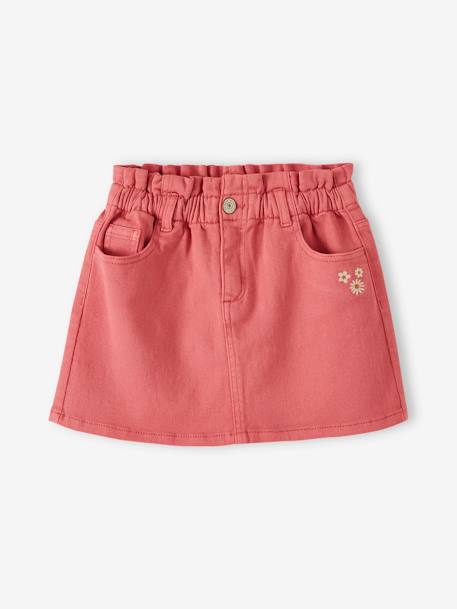 Colourful Paperbag Skirt for Girls lavender+sweet pink 