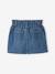 Denim Paperbag Skirt for Girls stone 