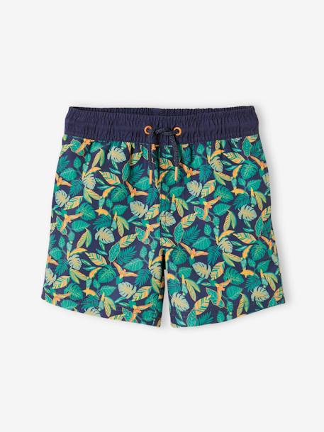 Printed Swim Shorts for Boys printed blue 