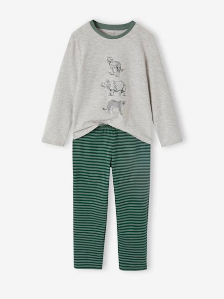 Pack of 2 'Jungle' Pyjamas for Boys green 