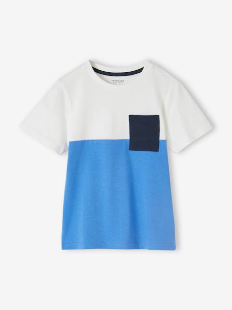 Colourblock T-Shirt for Boys azure+BLUE MEDIUM SOLID WITH DESIGN+GREEN DARK SOLID WITH DESIGN+ORANGE MEDIUM SOLID WITH DESIG 