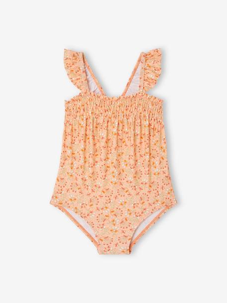 Floral Swimsuit for Baby Girls apricot 