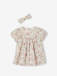 Cotton Gauze Dress & Headband for Babies, Mother's Day Capsule Collection