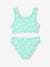 Polka Dot Bikini for Girls aqua green 