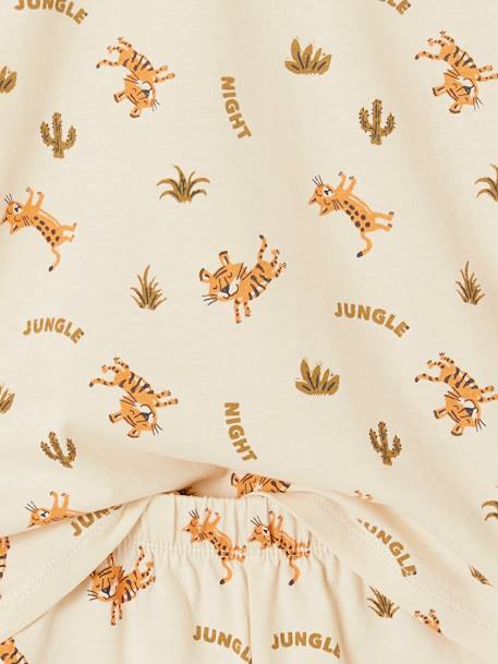 Pack of 2 Tiger Pyjamas for Boys khaki 