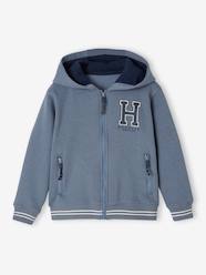 -Zipped Sports Jacket with Hood for Boys