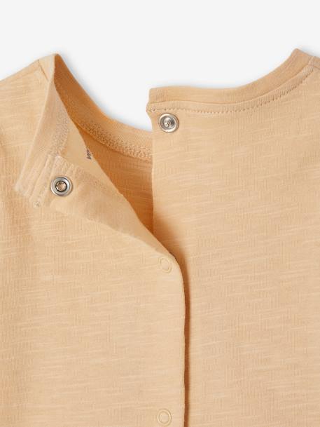 Pack of 2 Short Sleeve, Organic Cotton T-Shirts for Newborn Babies beige 