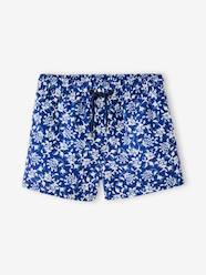 Boys-Swim & Beachwear-Swim Shorts with Stylised Flowers Print for Baby Boys