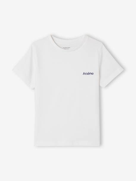 Plain T-Shirt for Boys WHITE LIGHT SOLID 