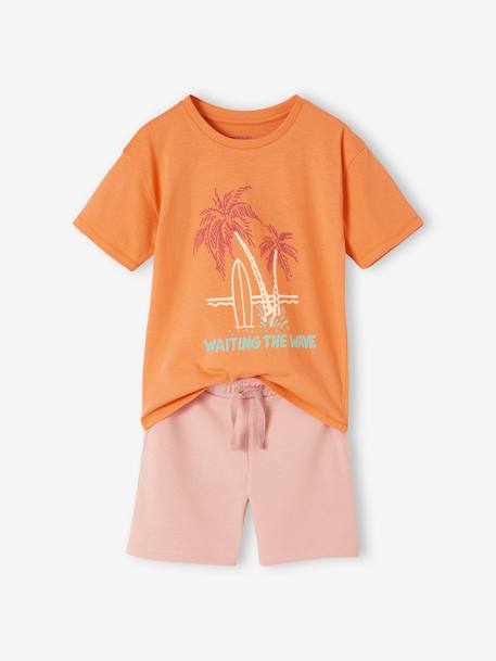 Palm Trees Pyjamas for Boys apricot 