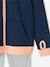 Sports Combo, Zipped Jacket & Leggings in Techno Fabric, for Girls navy blue 