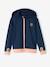 Sports Combo, Zipped Jacket & Leggings in Techno Fabric, for Girls navy blue 