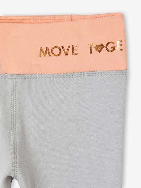 Sports Combo, Zipped Jacket & Leggings in Techno Fabric, for Girls navy blue 
