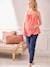 Cotton Gauze Top with Thin Straps, for Maternity coral 