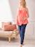 Cotton Gauze Top with Thin Straps, for Maternity coral 