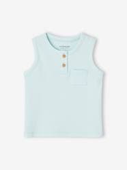 Baby-T-shirts & Roll Neck T-Shirts-Sleeveless Rib Knit Top for Babies