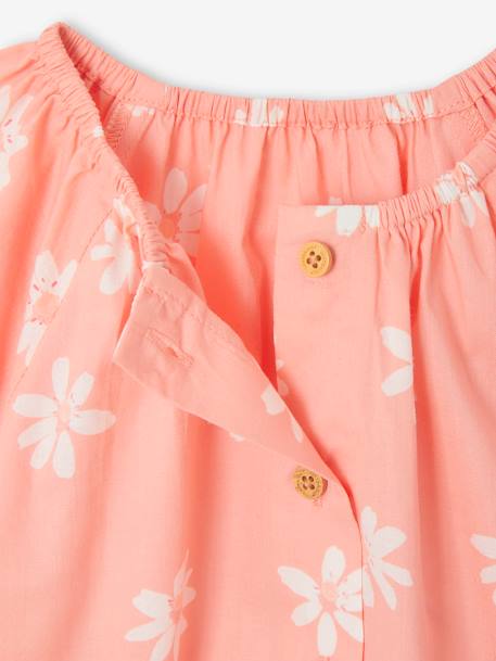 Floral Blouse for Babies peach 