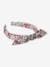 Alice Band with Small Flower Prints & Bow rose 
