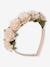 Alice Band Covered in Flowers peach 