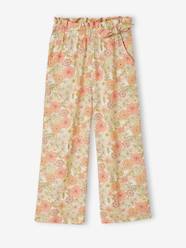 Girls-Trousers-Floral Print Trousers